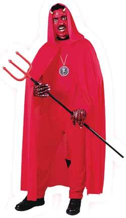 Red Hooded Costume Cape