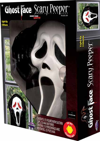 Light-Up Ghost Face Window Peeper Halloween Decoration