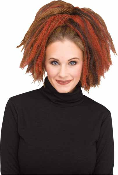 Brown/Auburn Crimped Costume Wiglet