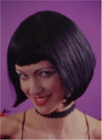 Black Flapper Costume Wig