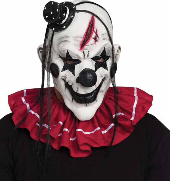 Black and White Horror Clown Mask