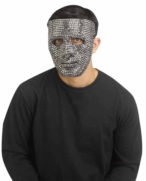 Silver Blank Mask with Bling