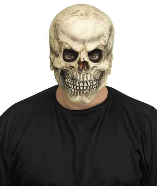 Realistic Skull Mask in Brown and Bone