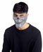 Adult Silver Rhinestone Half Skull Mask