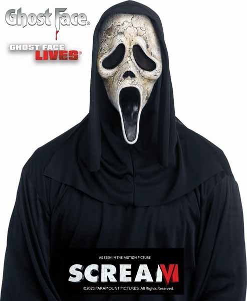 Ghost Face Aged Adult Mask