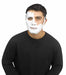 White Cracked Half Mask