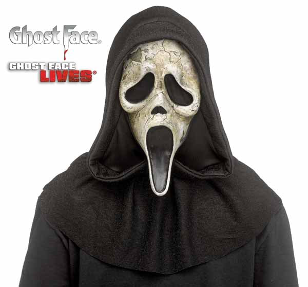 Deluxe Aged Ghost Face Mask