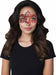 Red Glitter Gems Masquerade Mask