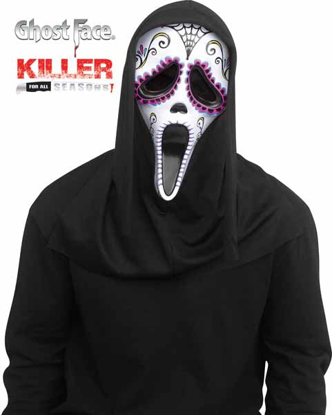 Ghost Face Day of the Dead Mask in White