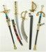 26-Inch Jeweled Handle Costume Sword
