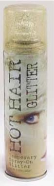 Gold Glitter Hair Spray