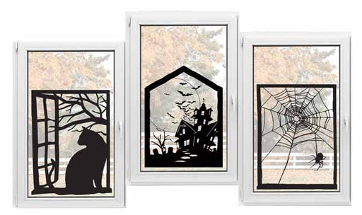 Autocollant silhouette d'Halloween