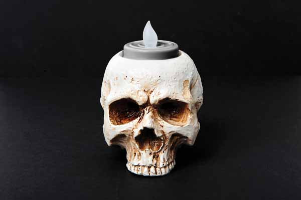 3.5 Inch Skull Tea Light Halloween Decoration