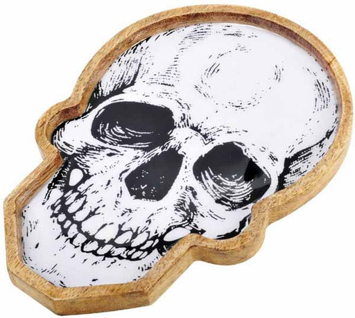 Plat d'Halloween en forme de crâne de 9 pouces