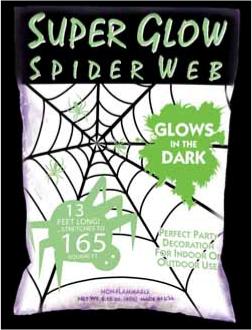 Super Glow Glow-in-the-Dark Spider Web, 2.1 oz