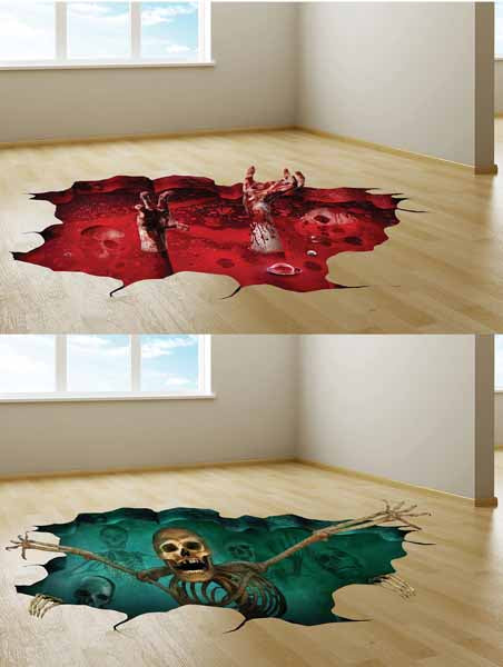 Friends from Below 3D Halloween Floor Decor
