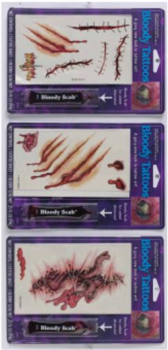 Zombie Costume Tattoos