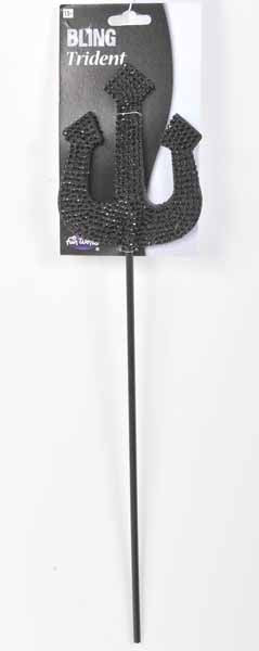 Black Bling Diva Trident Wand
