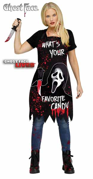 Tablier d'horreur Ghost Face, taille unique