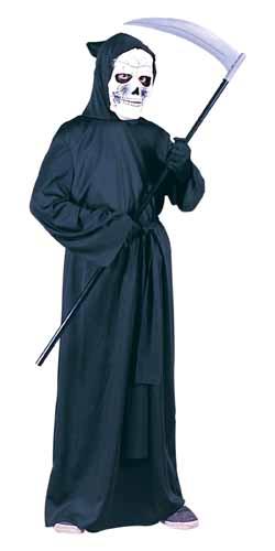Child Horror Hooded Robe Costume with Belt, One Size
