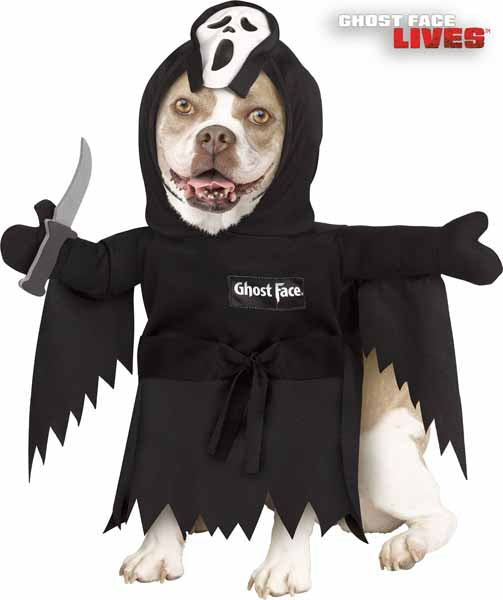 Costume de chien Ghost Face, petit