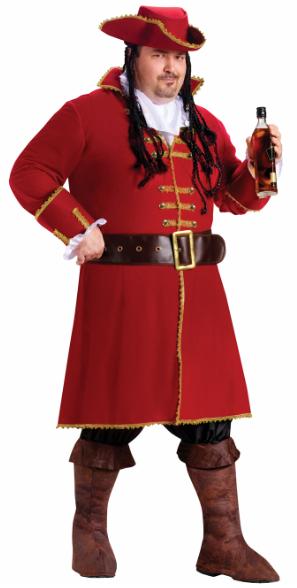 Captain Blackheart Plus Size Pirate Costume