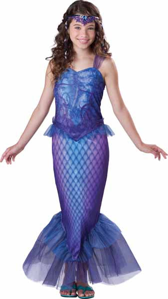 Déguisement de sirène mystérieuse pour fille, grande taille (12-14 ans)