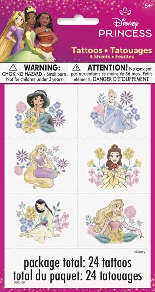 Tatouages de princesses Disney
