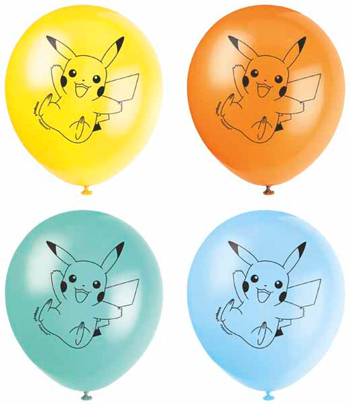 Pokémon 12-Inch Latex Balloons, 8-Pack