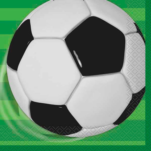 3D Soccer Luncheon Napkins, 16 Pack