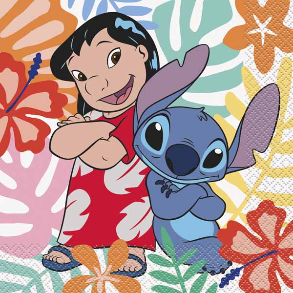 Lilo & Stitch luncheon napkins for a Lilo & Stitch birthday party