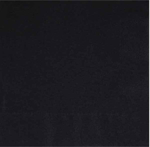 Black 2-Ply Beverage Napkins, 100 Pack