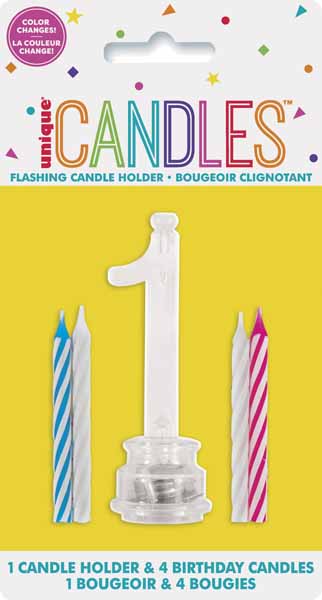 #1 FLASHING CANDLE HOLDER 5PK