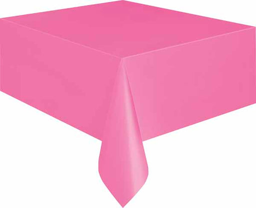 Hot Pink Rectangular Tablecover, 54 x 108 Inches