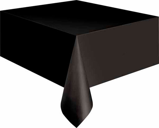 Midnight Black Tablecover, 54 x 108 Inches