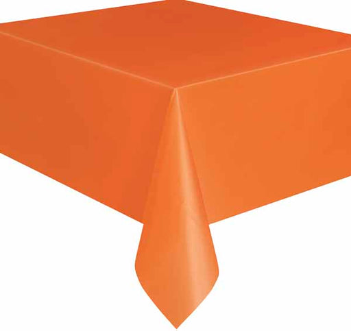 Pumpkin Orange Tablecover, 54 x 108 Inches