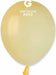 Gemar 5" Mustard Yellow #043 Latex Balloons, 100 Pack