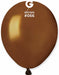 Gemar 5" Metallic Brown #066 Latex Balloons, 100 Pack