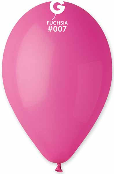 Gemar 12 Inch Fuchsia #007 Latex Balloons, 50 Pack