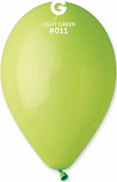 Gemar 12" Light Green #011 Latex Balloons, 50 Count