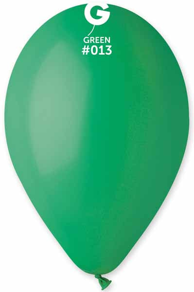 Gemar 12-Inch Green #013 Latex Balloons, 50 Count