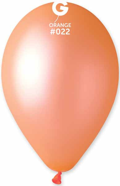 Gemar 12-Inch Neon Orange Latex Balloons #022, 50 Count
