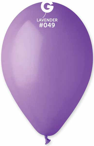 Gemar 12-Inch Lavender #049 Latex Balloons, 50 Count