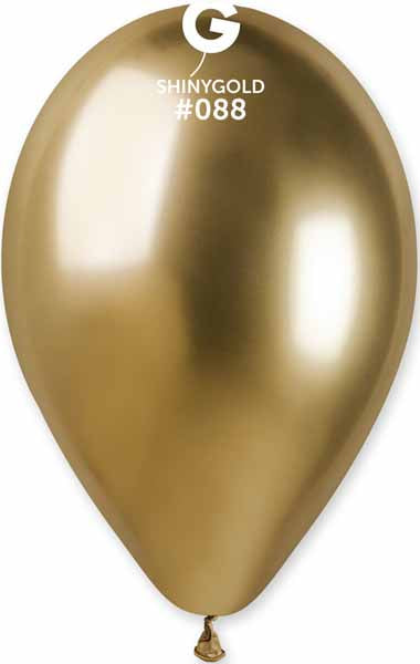 Gemar 13-Inch Shiny Gold Latex Balloons #088, 25 Pack
