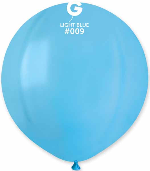 Gemar 19" Light Blue Latex Balloons, 25 Count