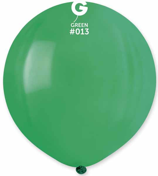 Gemar 19-Inch Green #013 Latex Balloons, 25 Pack