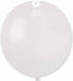 Gemar 19 Inch Metallic White Latex Balloons, 25 Count