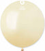 Gemar 19-Inch Metallic Ivory Latex Balloons, 25 Pack