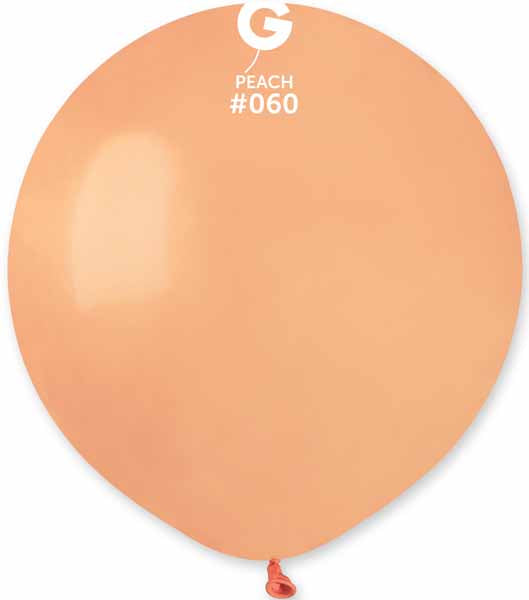 Gemar 19-Inch Peach Latex Balloons #060, 25 Count