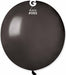 Gemar 19-Inch Metallic Black Latex Balloons #065, 25 Count